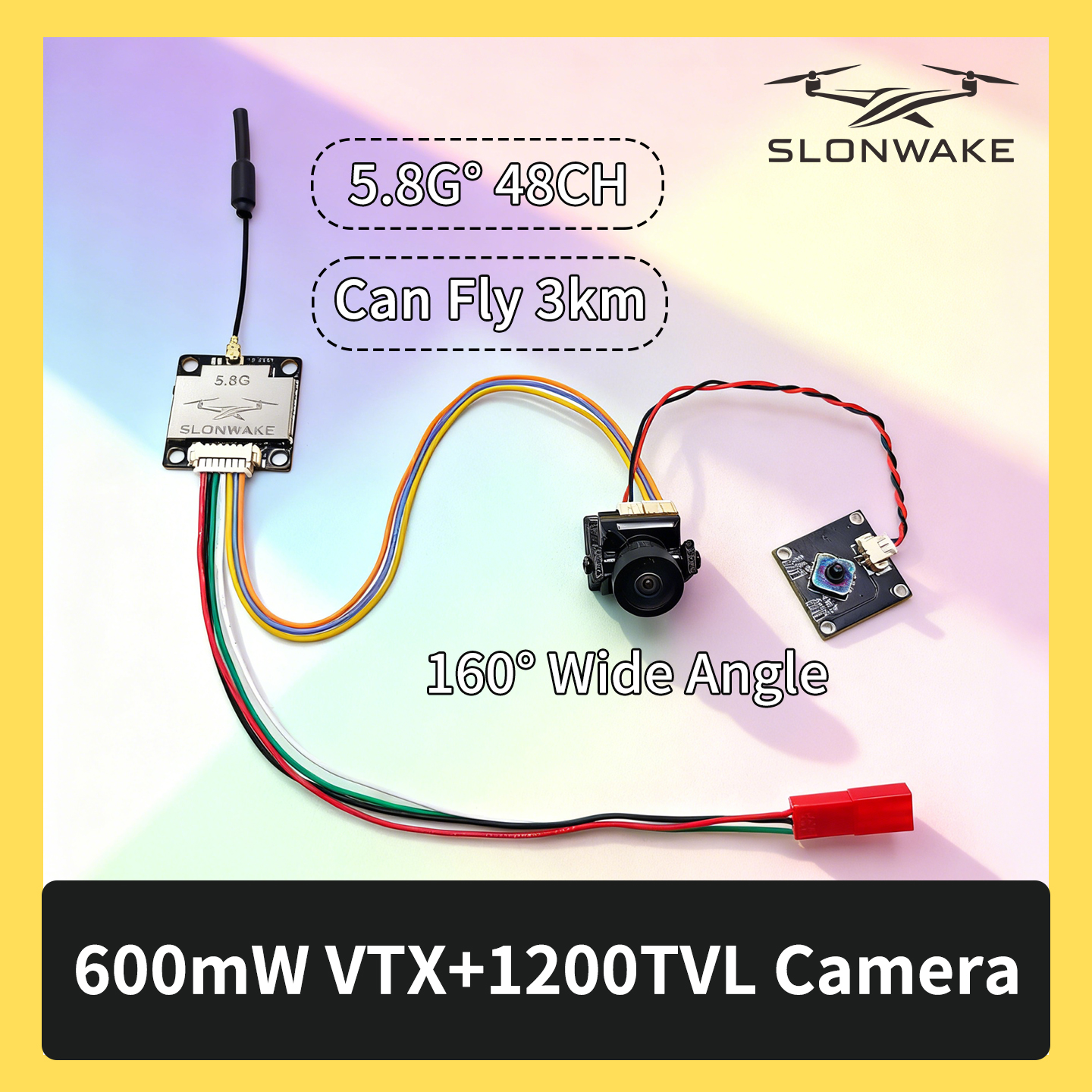 Receiver Rc Drone - SLONWAKE 5.8G 600mW 7-24V FPV Video