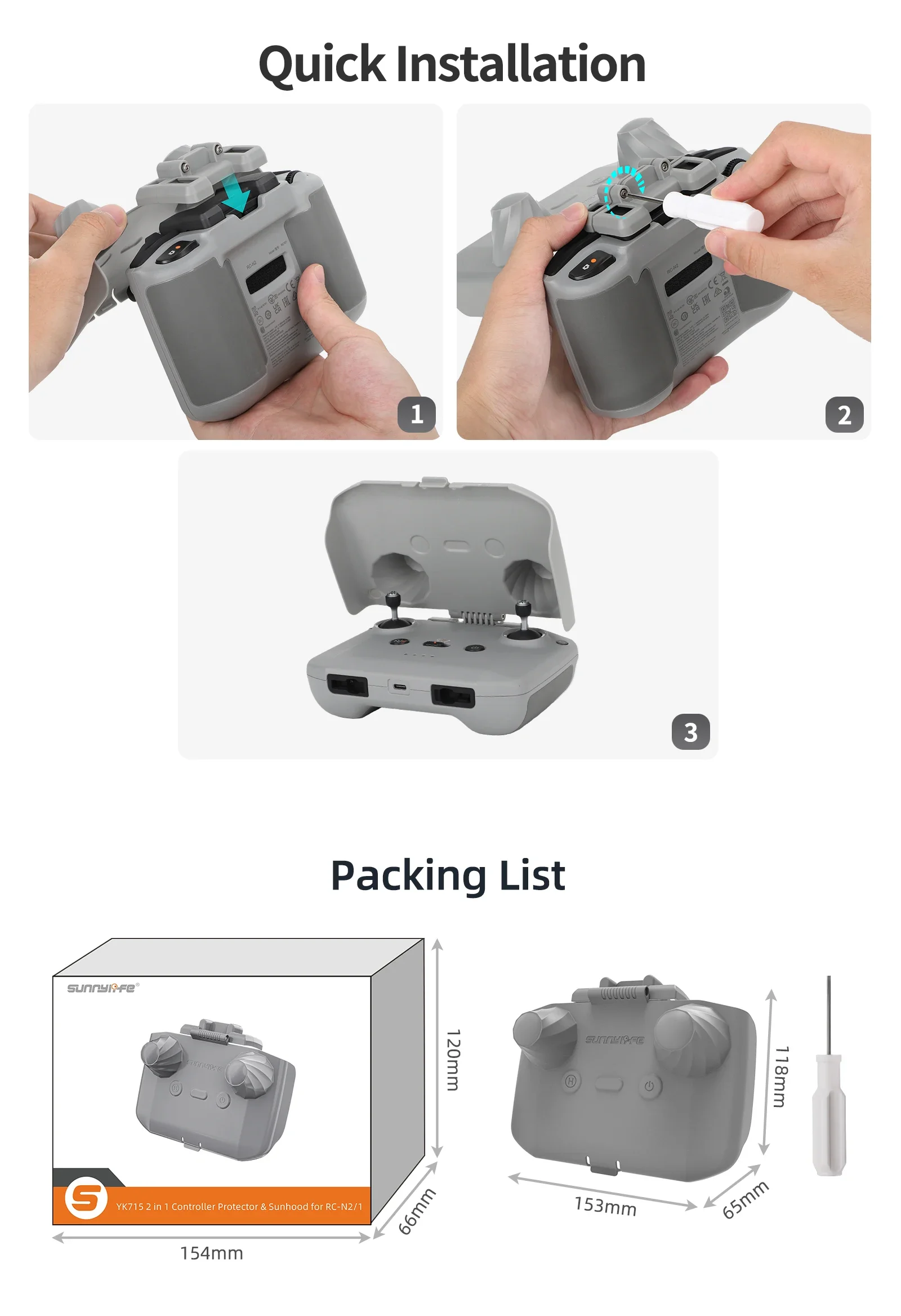 2 in 1 Controller Protector Su - Drone Dji Rc 3 incelemesi ve fiyatı