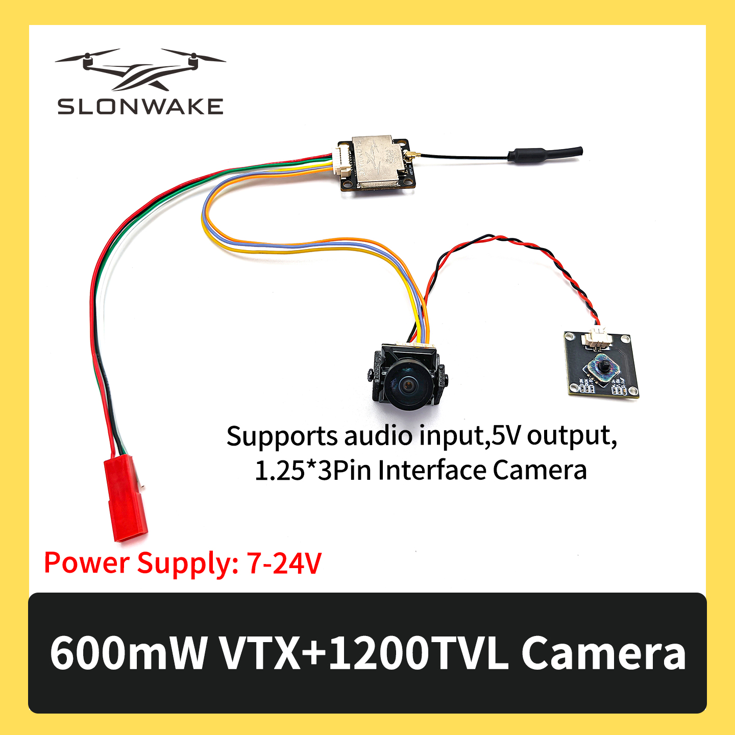 SLONWAKE 5.8G 600mW 7-24V FPV  - Receiver Rc Drone incelemesi ve fiyatı