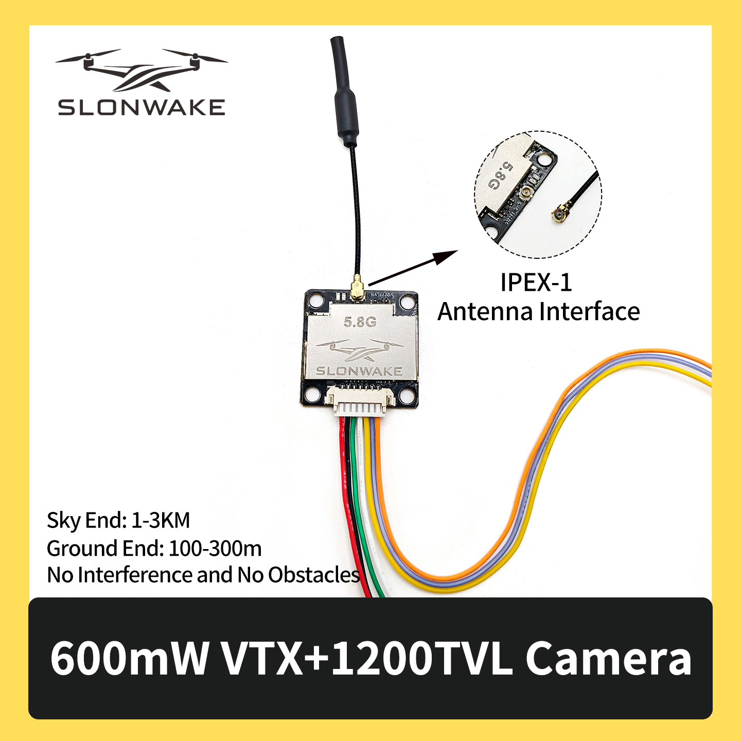 SLONWAKE 5.8G 600mW 7-24V FPV  - Receiver Rc Drone incelemesi ve fiyatı