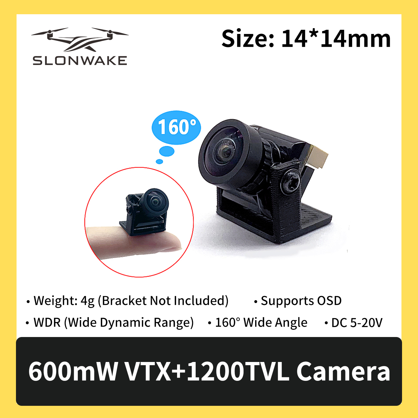 SLONWAKE 5.8G 600mW 7-24V FPV  - Receiver Rc Drone incelemesi ve fiyatı