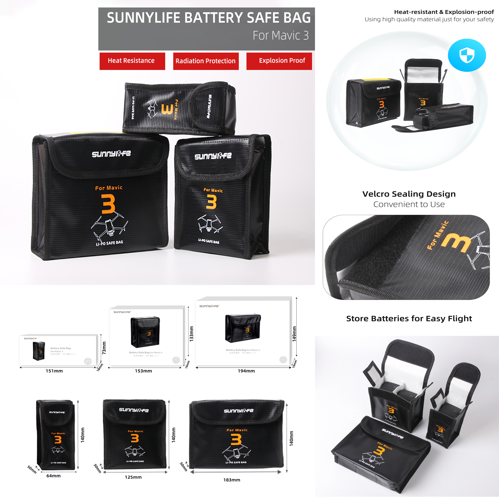 Sunnylife Lipo Battery Safe Ba - Drone Dji Rc Mavic 3 Pro incelemesi ve fiyatı