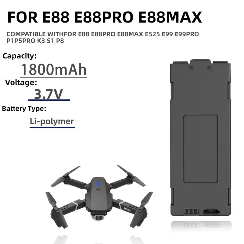 1-10pcs E99 Pro Drone Battery  - Drone Rc E99 Pro incelemesi ve fiyatı