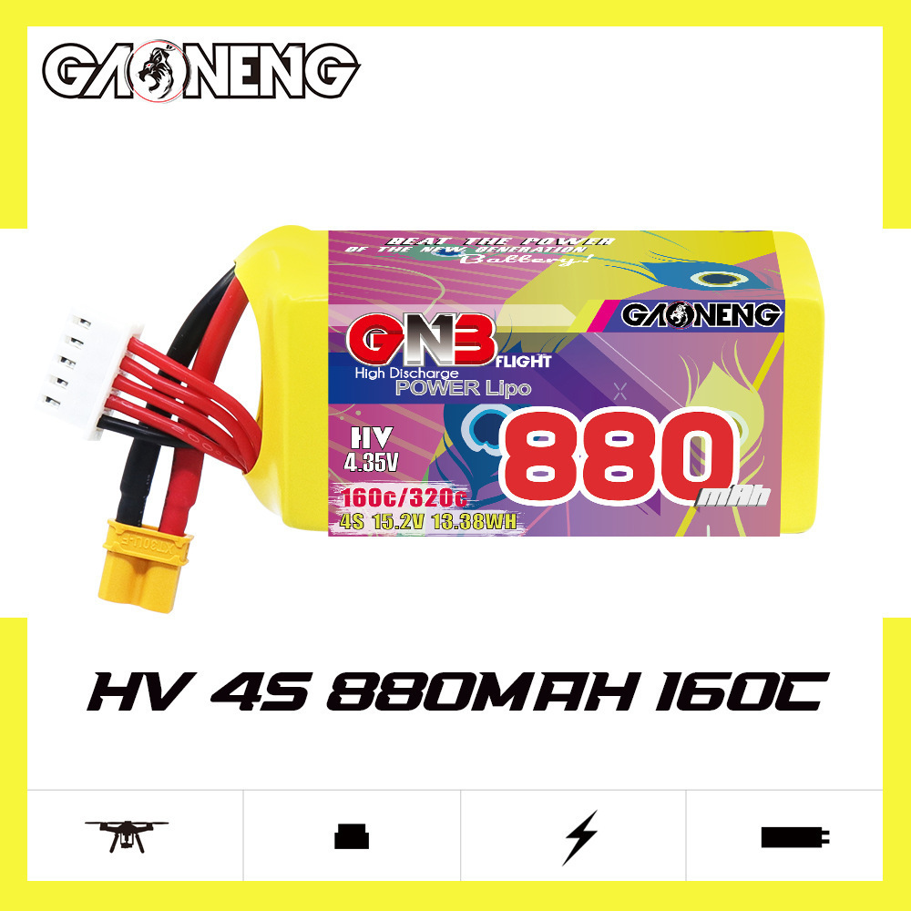 GNB 4S 880mAh 15.2V 160C/320C  - Nano Quad Fpv incelemesi ve fiyatı