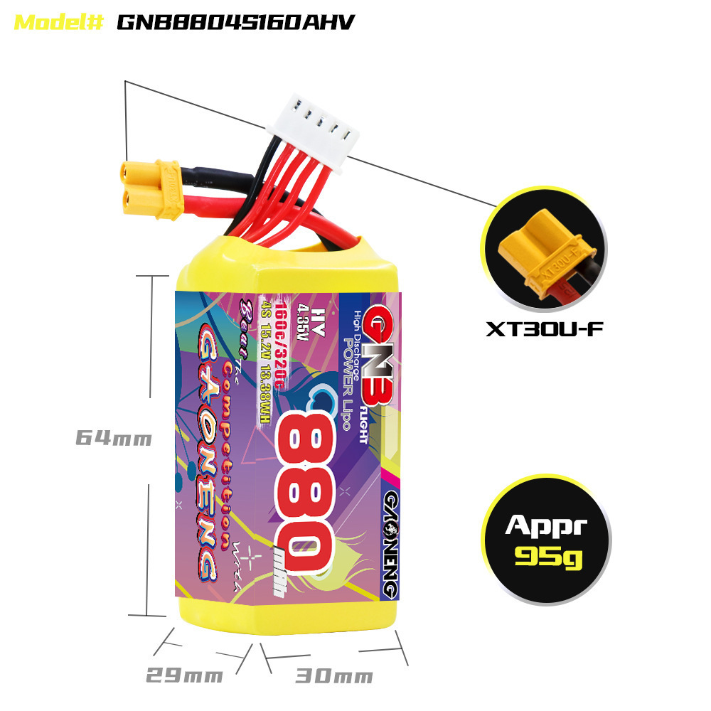 GNB 4S 880mAh 15.2V 160C/320C  - Nano Quad Fpv incelemesi ve fiyatı