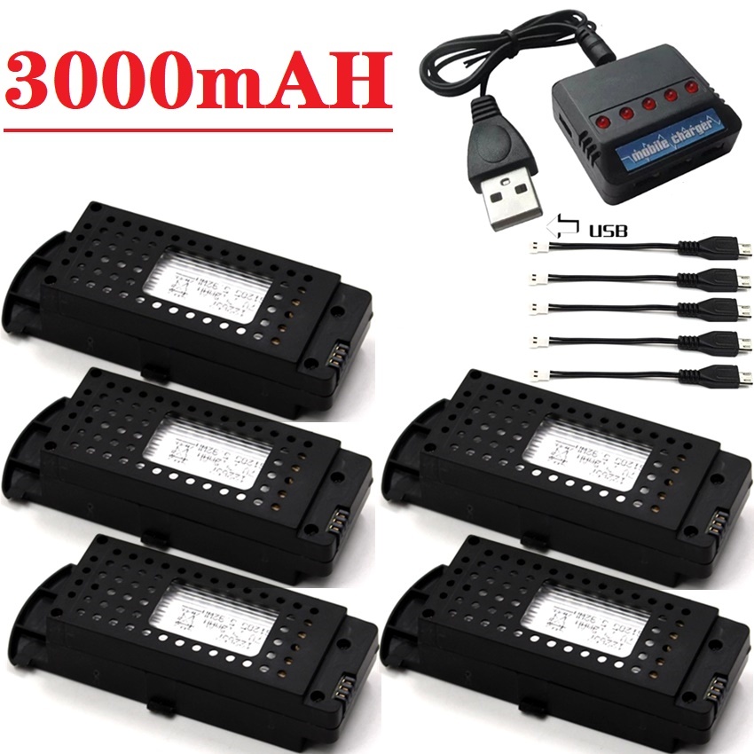 Q6 Drones Battery 3.7V 3000mAh - Drone Zll Rc incelemesi ve fiyatı