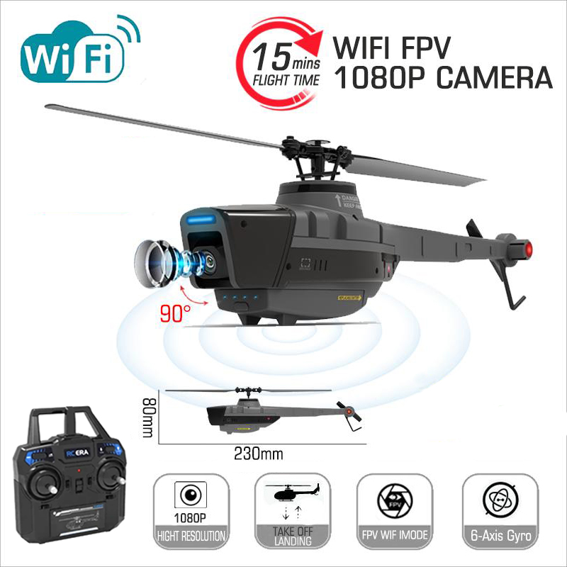 C128 2.4G RC Helicopter 4 Prop - Drone Vs Rc Helicopter incelemesi ve fiyatı