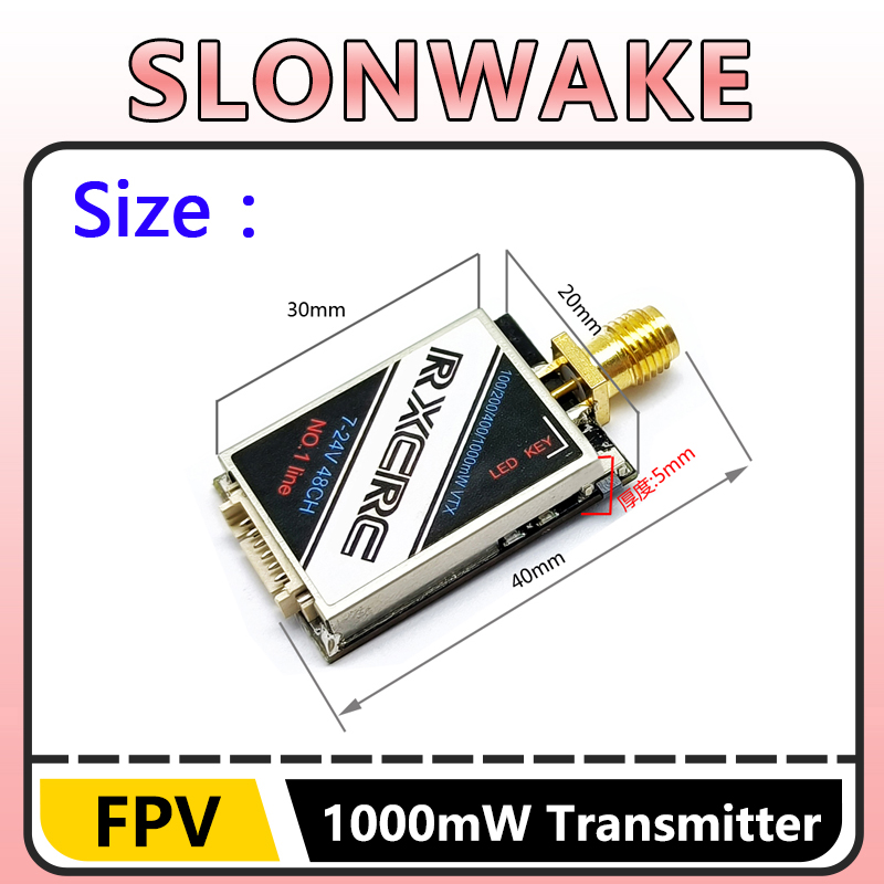 SLONWAKE  5.8G 48CH 1W VTX 100 - Receiver Rc Drone incelemesi ve fiyatı