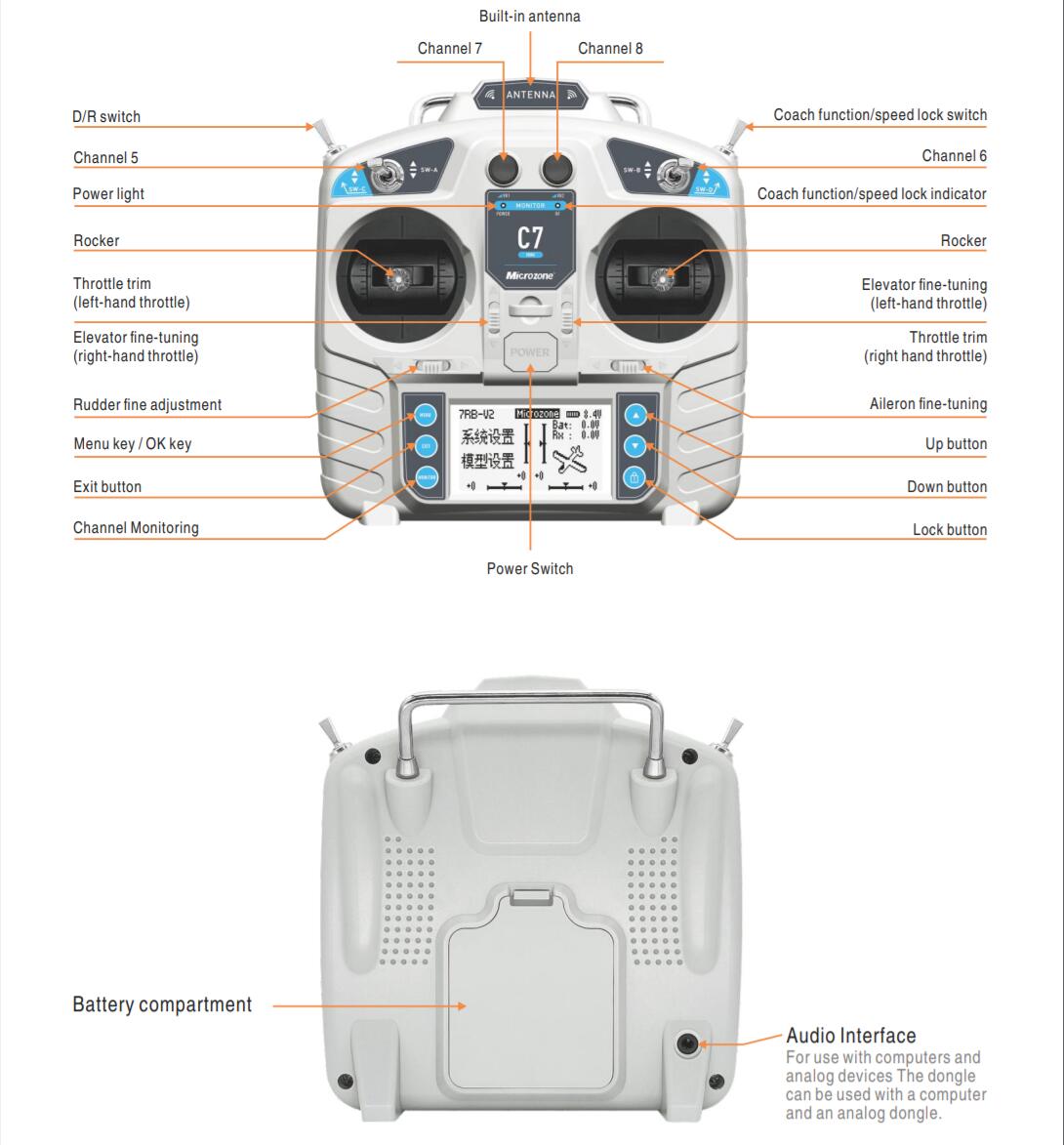 MicroZone MC7 Controller C7 MI - Drone Helicopter Rc incelemesi ve fiyatı