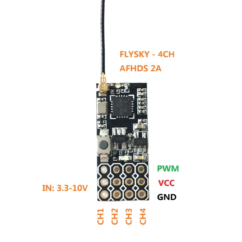 Flysky FS2A Mini Receiver 4CH  - Nano Quad Fpv incelemesi ve fiyatı