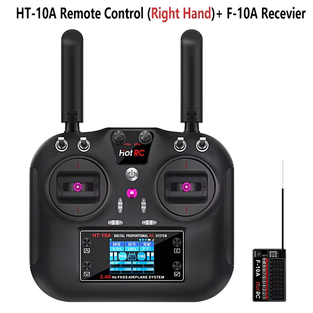 Hotrc HT-10A 2.4G 10CH Transmi - Drone Helicopter Rc incelemesi ve fiyatı
