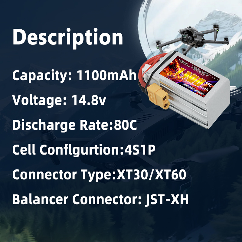TERANTY 4S 1100mAh 80C/160C Li - Nano Quad Fpv incelemesi ve fiyatı
