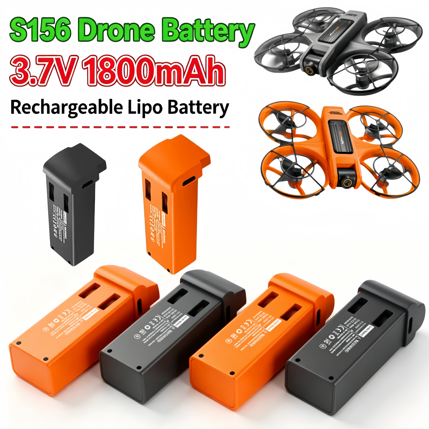 S156 3.7V 1800mAh Drone Batter - Drone Rc S156 incelemesi ve fiyatı