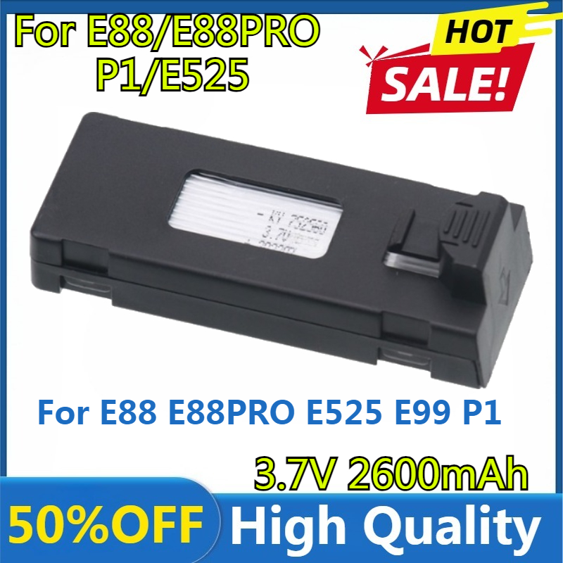 E88 Battery 3.7V 2600mAh Lipo  - Drone Rc E99 Pro incelemesi ve fiyatı