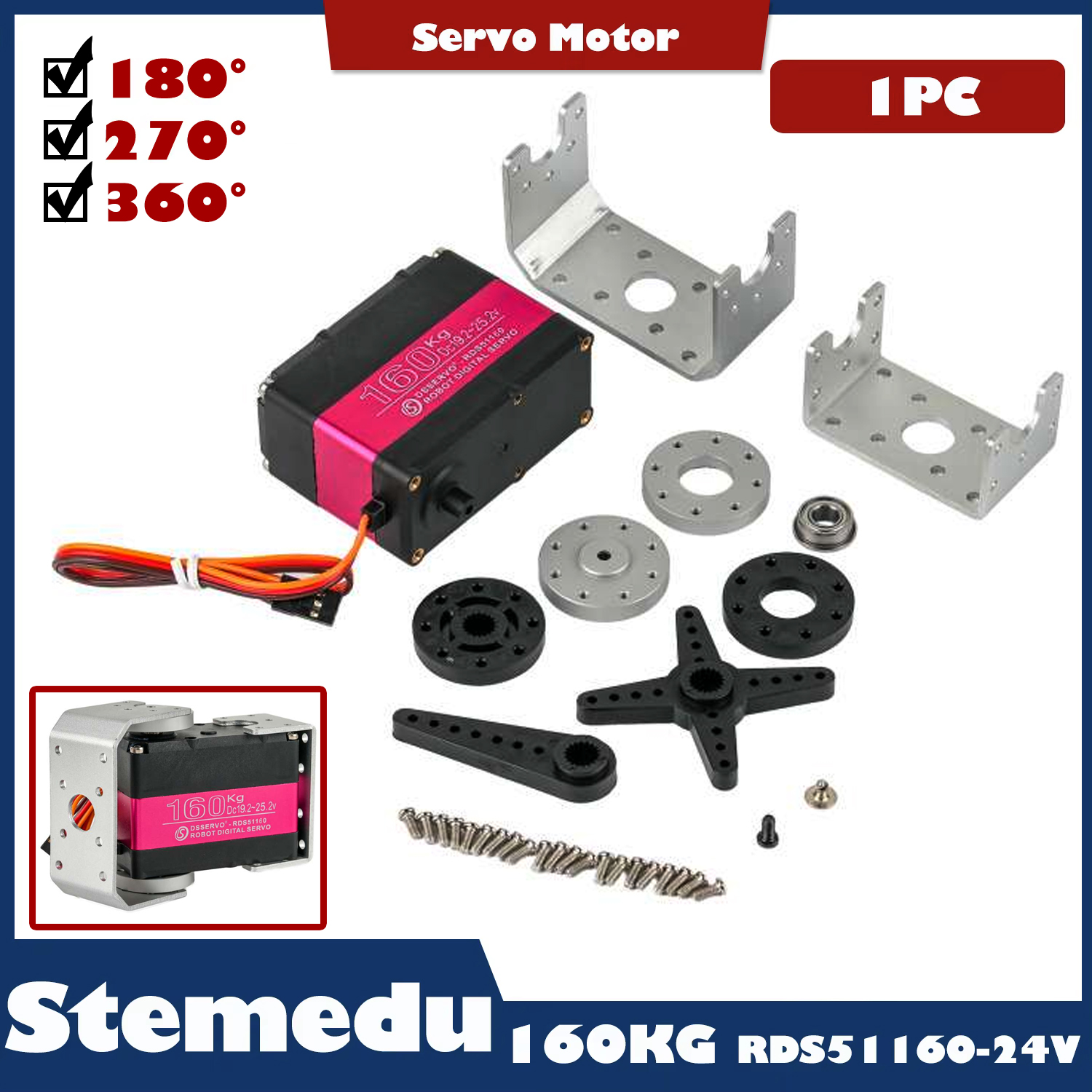 Large Servo 160Kg 24V RC Digit - Drone Rc Leading incelemesi ve fiyatı