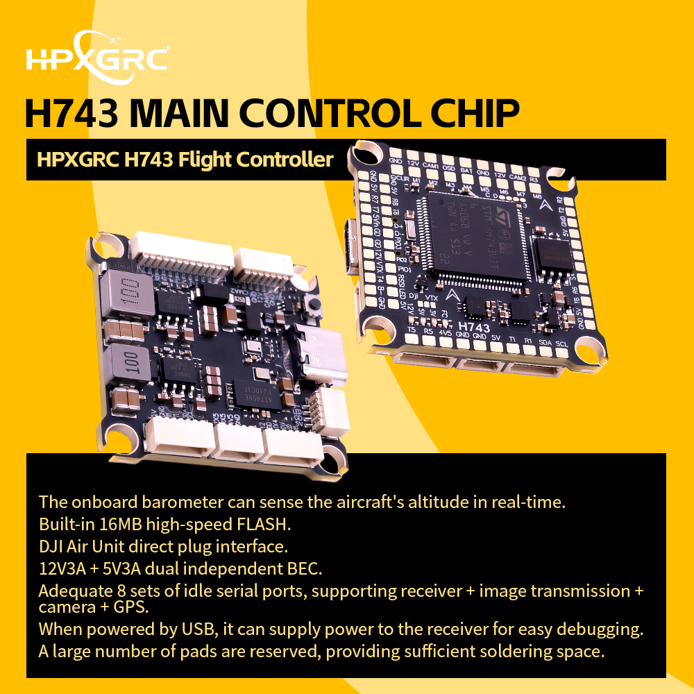 HPXGRC H743 Flight Controller  - Betaflight Flight Controller incelemesi ve fiyatı