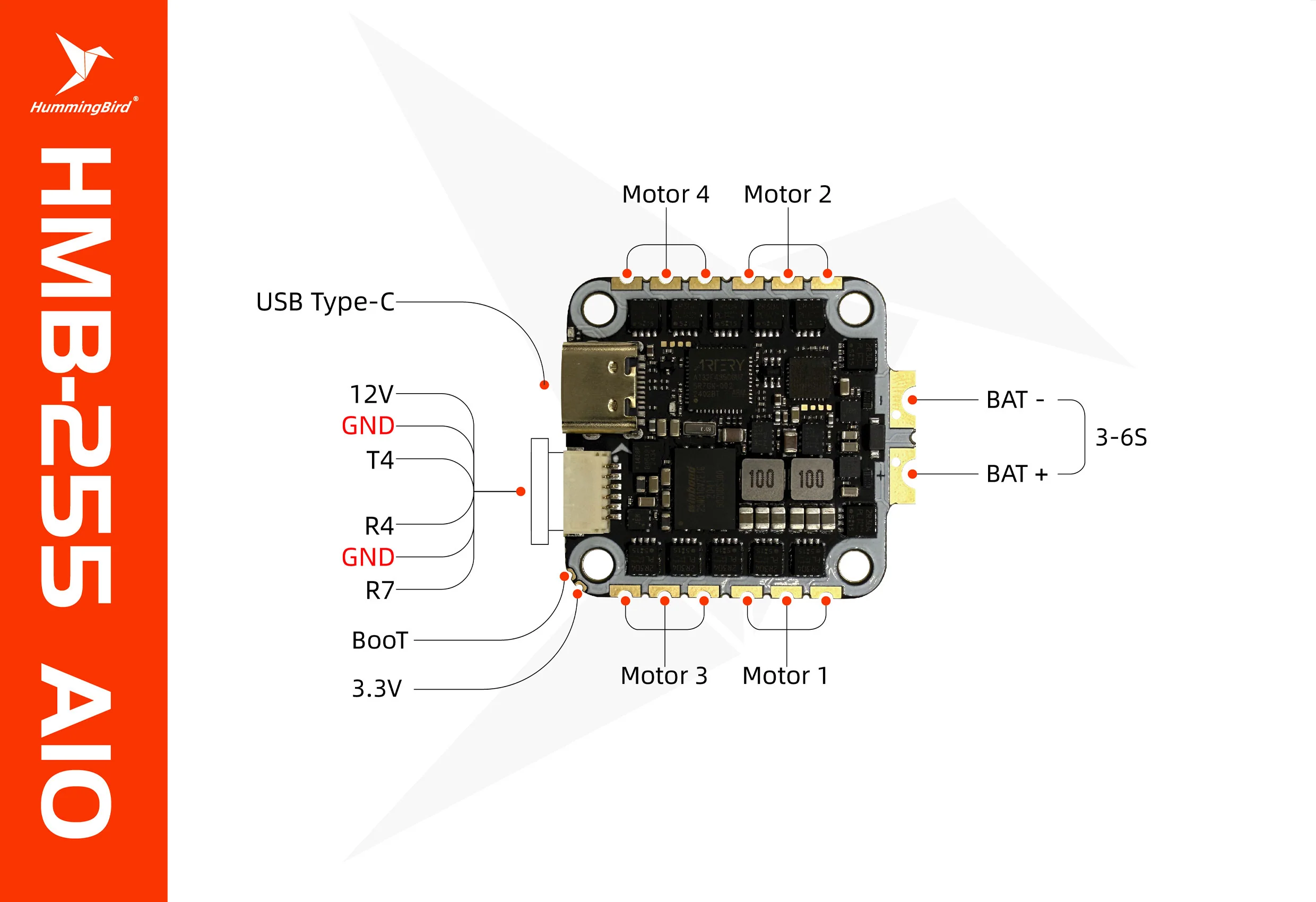 NewBeeDrone Hummingbird 255 50 - Betaflight Flight Controller incelemesi ve fiyatı