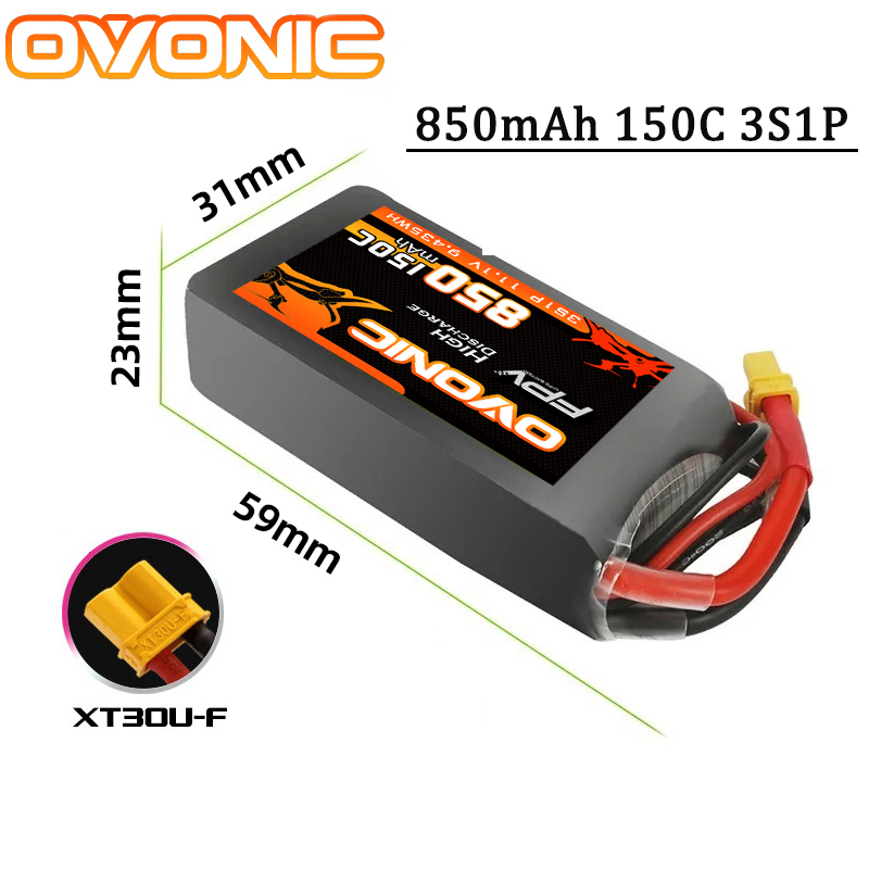 OVONIC 850mAh 11.1V 95C Lipo B - Drone Zll Rc incelemesi ve fiyatı