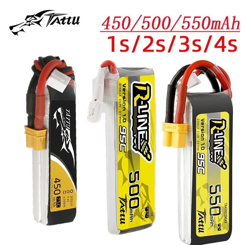 3Pcs NEW TATTU 450/500/550mAh  - Nano Quad Fpv incelemesi ve fiyatı