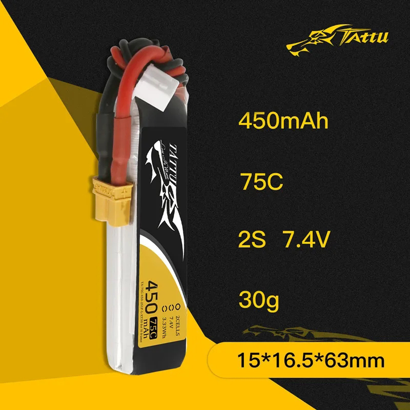 3Pcs NEW TATTU 450/500/550mAh  - Nano Quad Fpv incelemesi ve fiyatı
