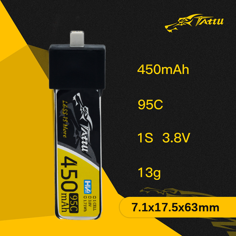 3Pcs NEW TATTU 450/500/550mAh  - Nano Quad Fpv incelemesi ve fiyatı