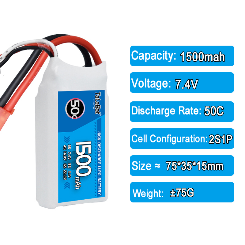 3Pcs TalaBat 50C 1500mAh 7.4V  - Drone Zll Rc incelemesi ve fiyatı