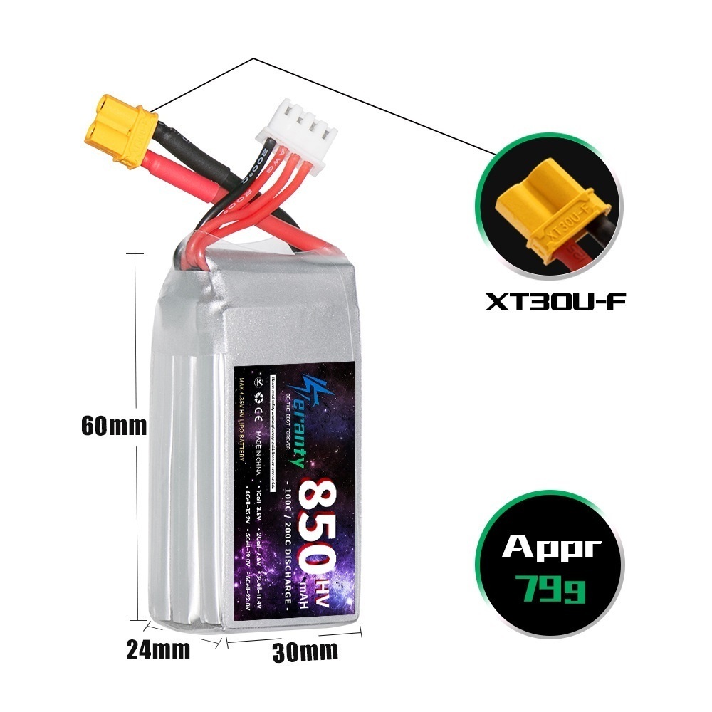 1/2/3PCS TERANTY 3S 11.4V Lipo - Nano Quad Fpv incelemesi ve fiyatı